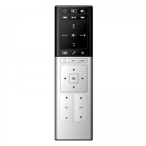 Control remoto universal de alta calidad con aspecto de aluminio OEM IR \\/ RF para lg TV \\/ set-top box